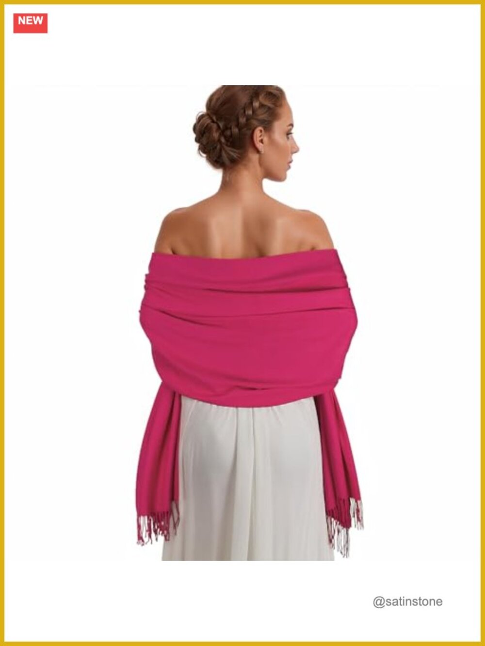 Soft Pashmina Shawl Wrap Large Winter Scarf for Wedding Evening Dress Women